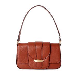 TIME and TRU Women's Shoulder Mia Brown Handbag